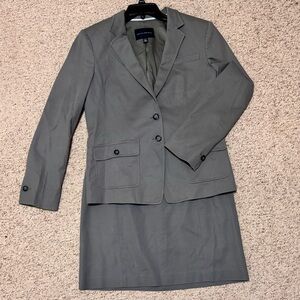 Banana Republic Women's Gray Two-Piece Skirt Suit